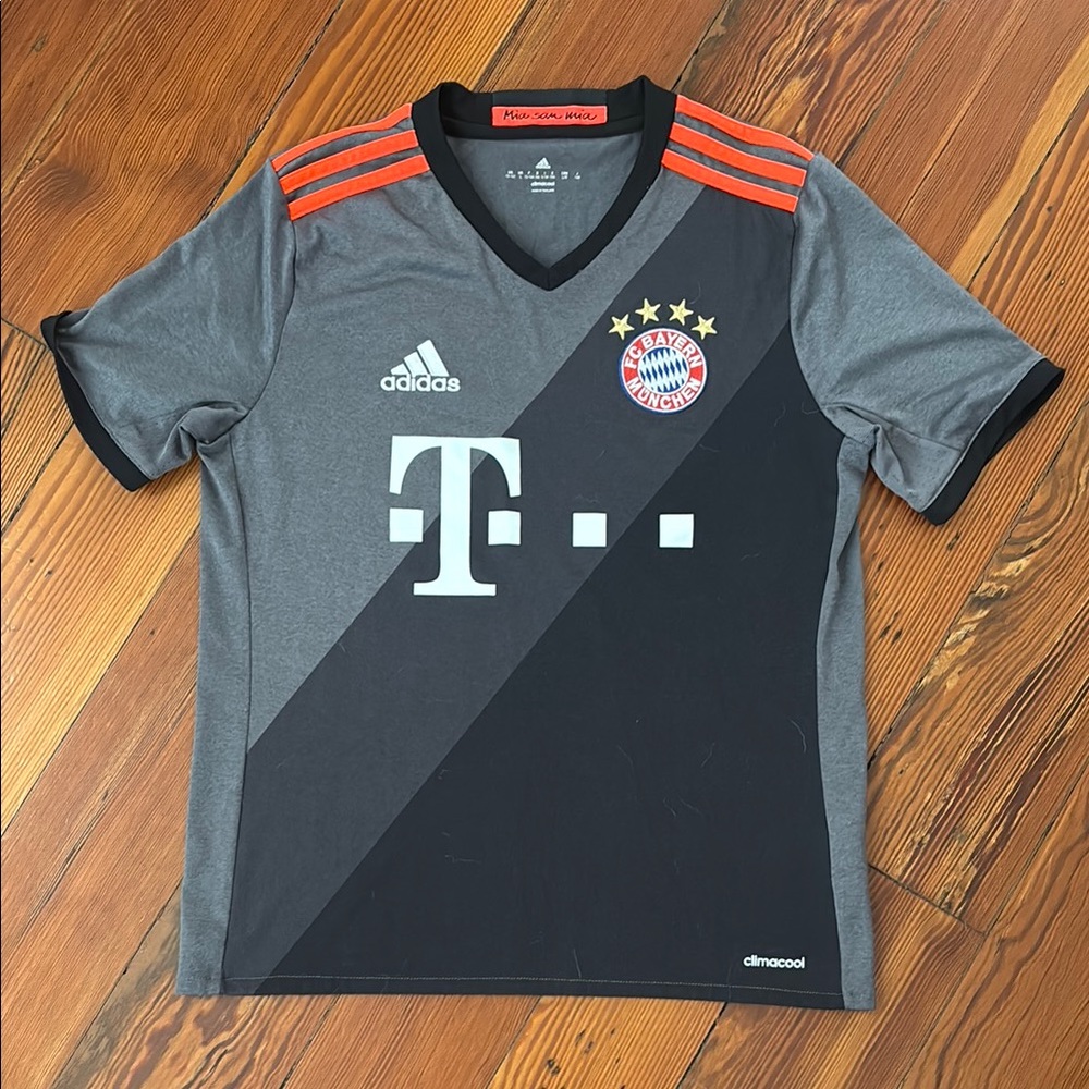 Adidas Kids Gray Soccer Bayern Munchen Jersey